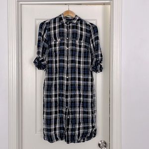 Ralph Lauren Blue Plaid Dress Size 6 (Lightly Worn)